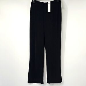 Chico's Travelers Black Pullon Elastic Waist Straight Leg Pants